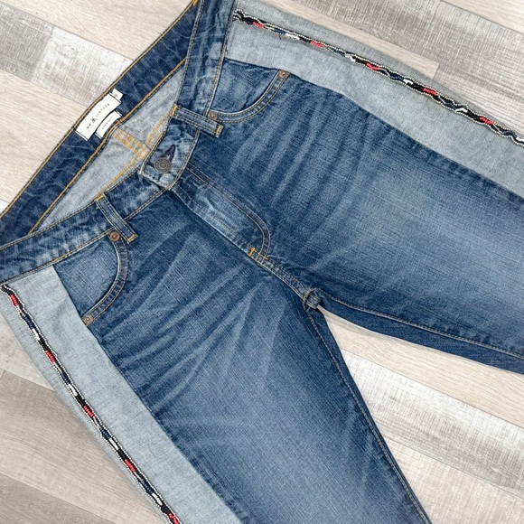 MM vintage beaded/ embellished seam straight leg boho jean ❤️ - Picture 4 of 9